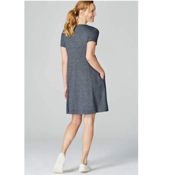 J. Jill Fit Marled V-Neck Dress - Picture 2 of 12